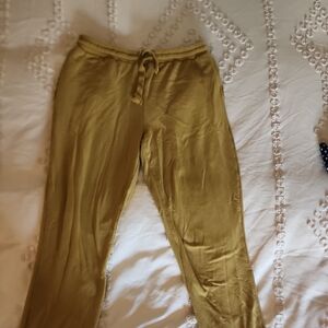 Madewell Mustard Yellow Drawstring Pants